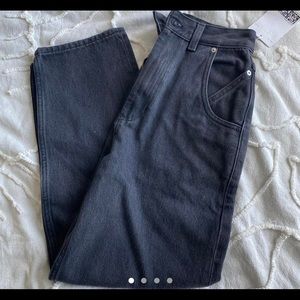 & Other Stories Black Straight Leg Jean